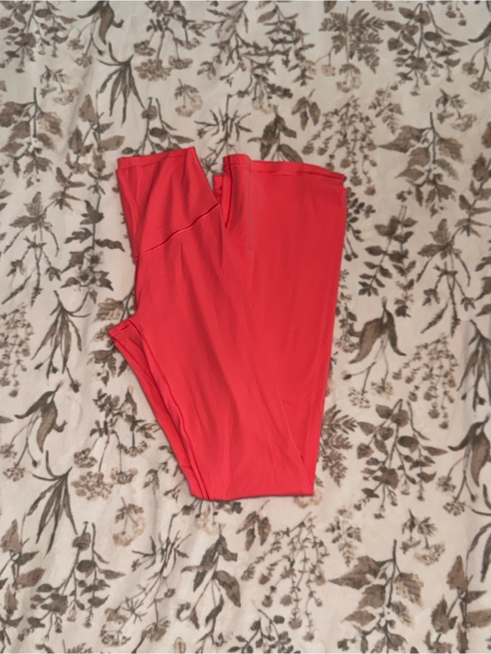 High-Waist Coral Active Leggings for Women